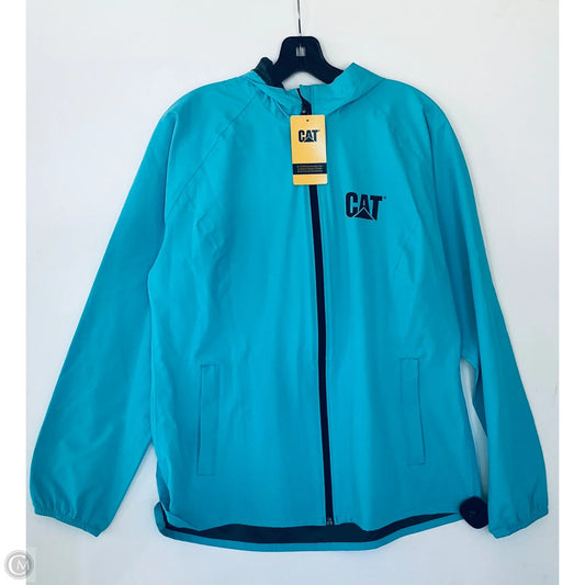 Jacket Windbreaker By Port Authority In Blue, Size: L