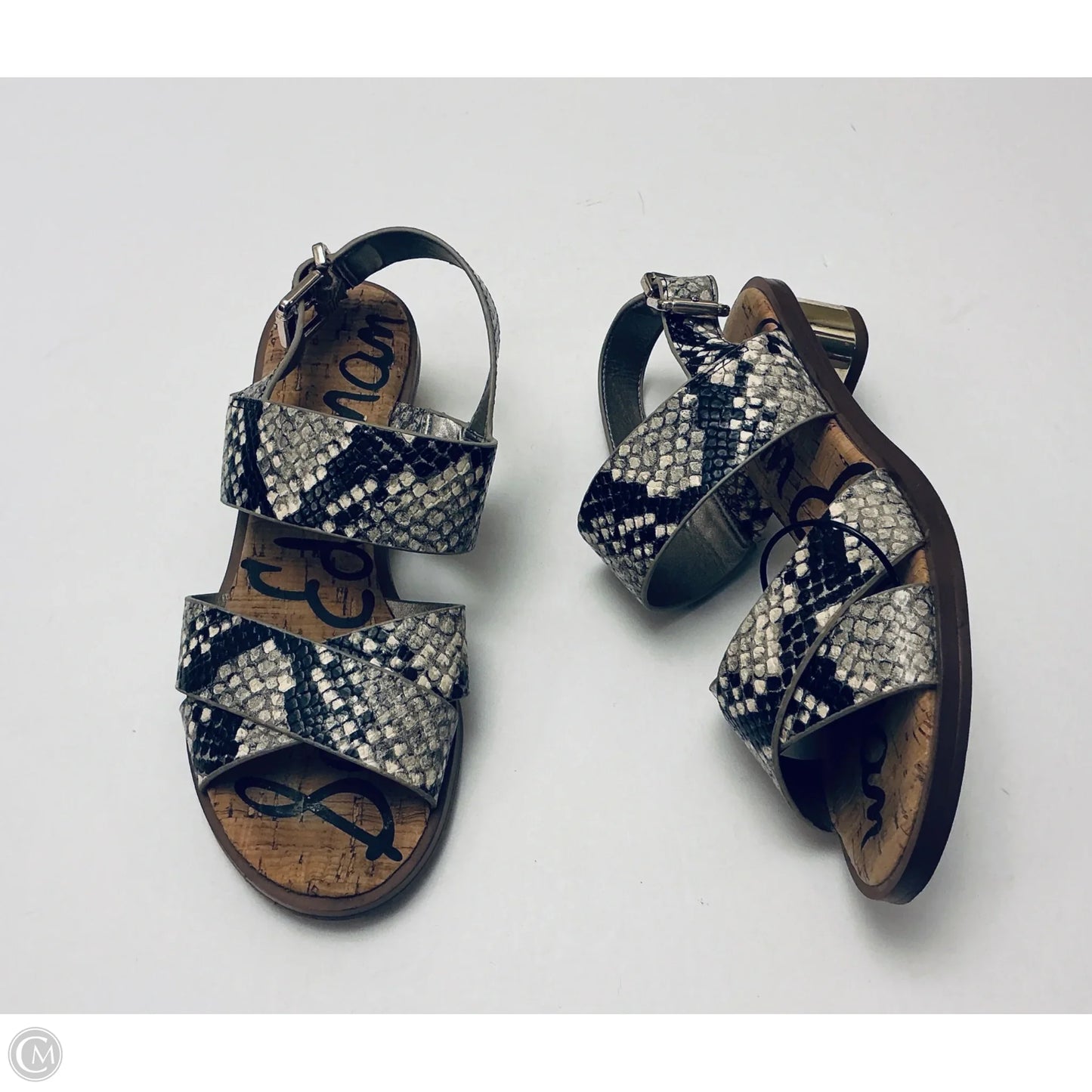 Sandals Heels Kitten By Sam Edelman In Animal Print, Size: 6