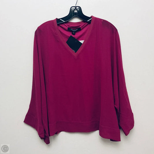 Top Long Sleeve Basic By Marc New York In Purple, Size: M
