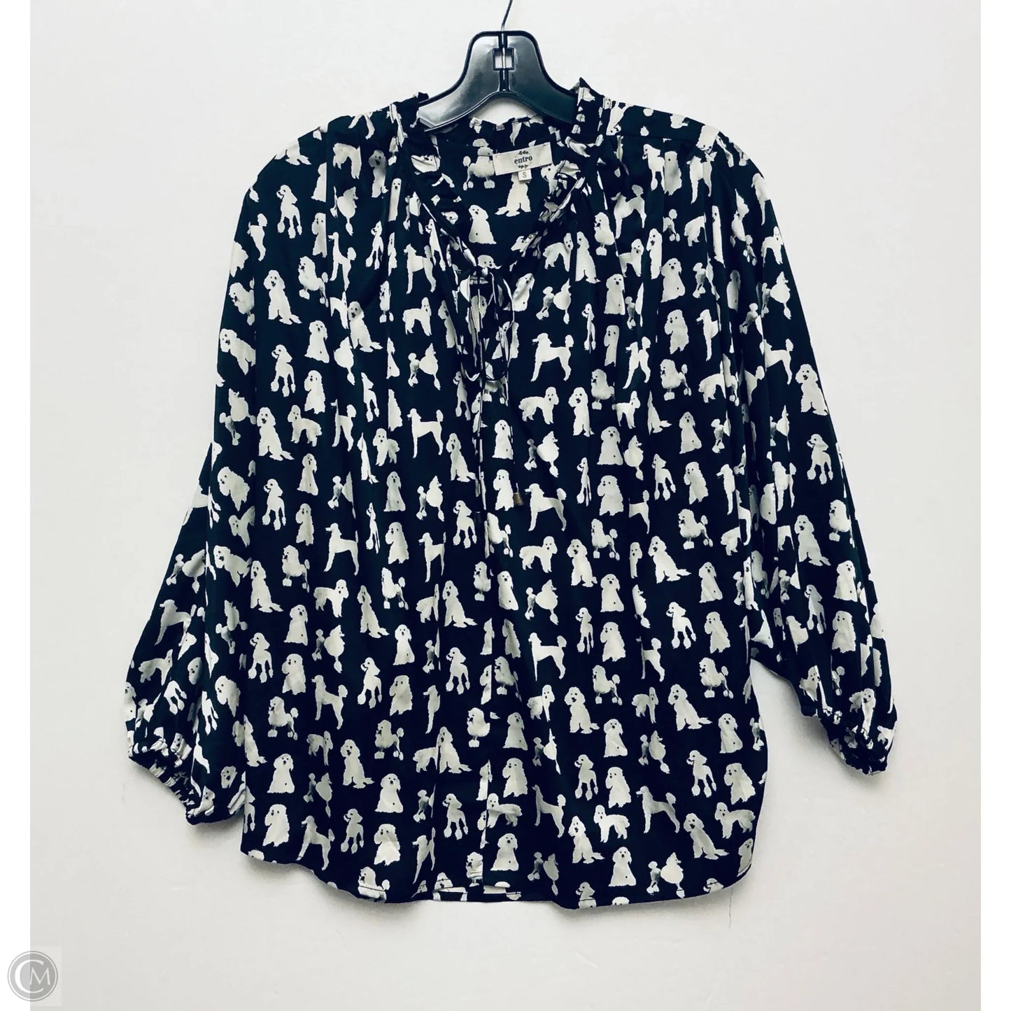 Top Long Sleeve By Entro In Black, Size: S