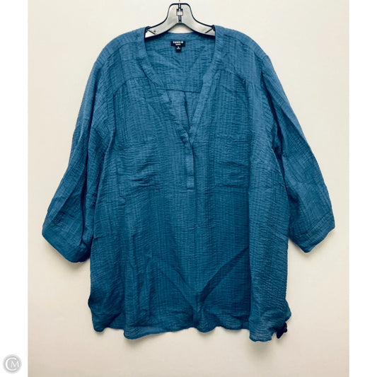 Top Long Sleeve By Torrid In Blue, Size: 3x