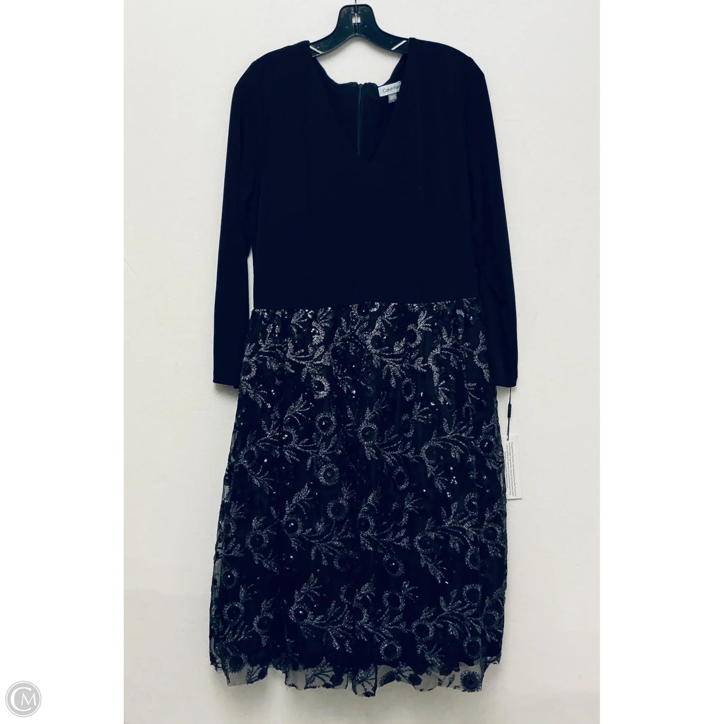 Dress Party Short By Calvin Klein In Black, Size: 14