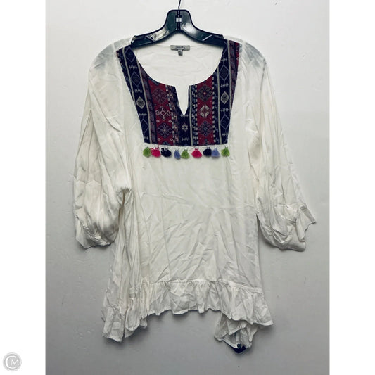 Top Long Sleeve Basic By Jodifl In White, Size: M