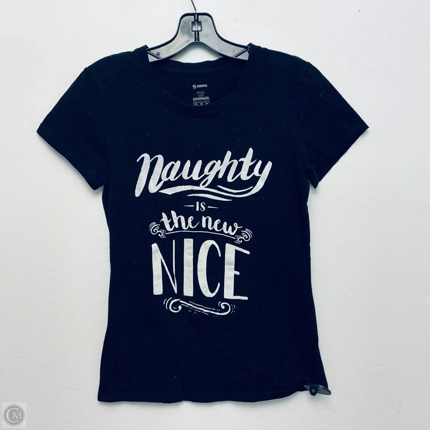 Top Short Sleeve Basic By Soffe In Black, Size: M