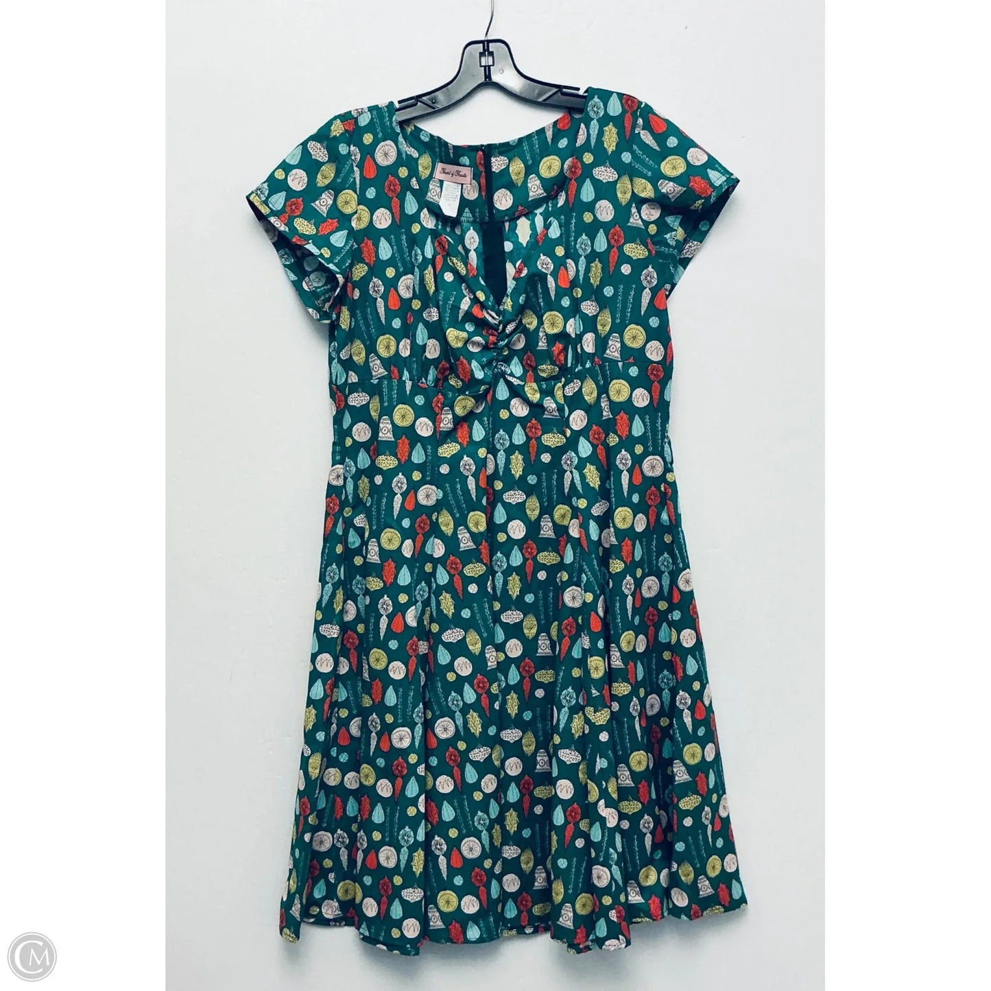 Dress Casual Midi By Cme In Green, Size: 1x