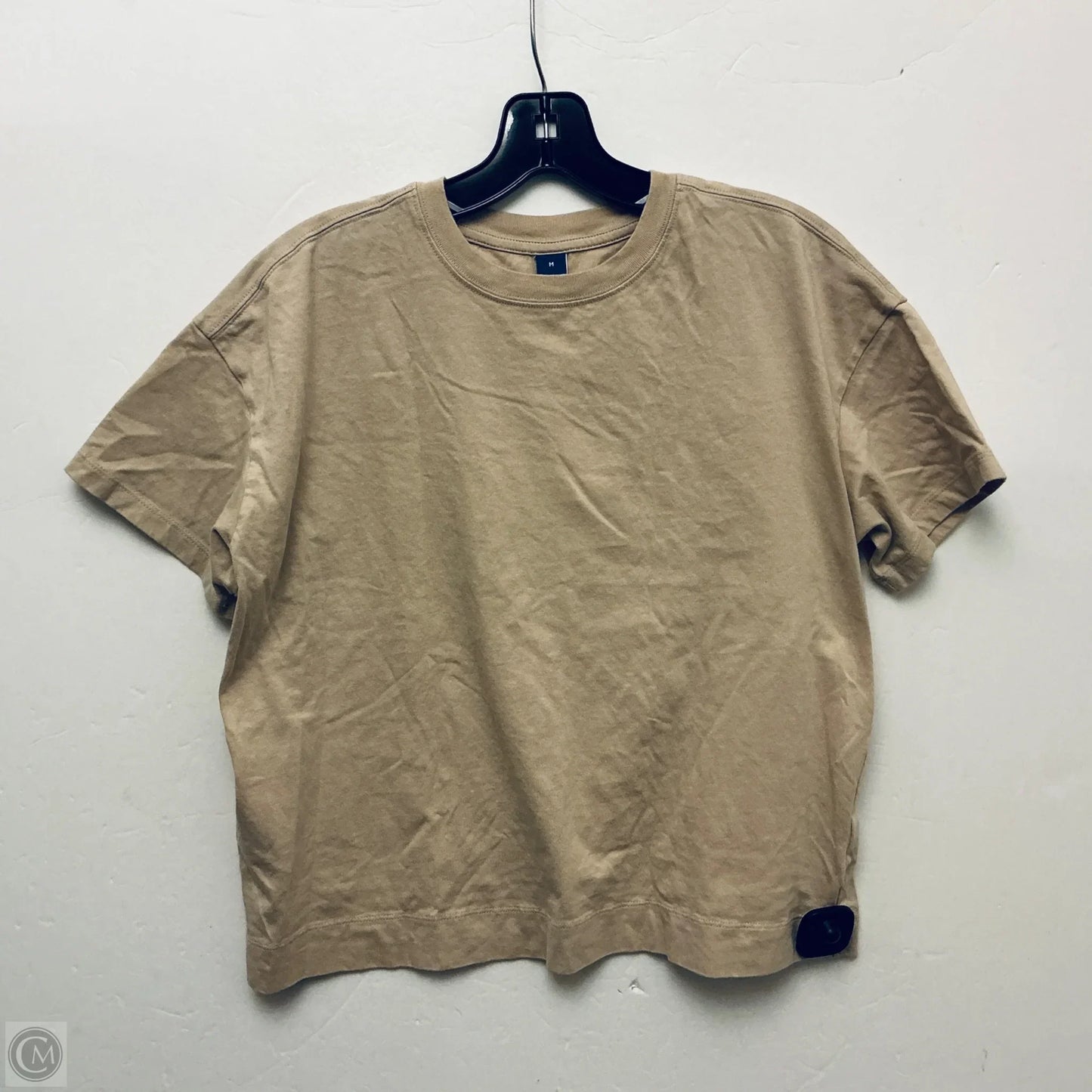Top Short Sleeve Basic By Old Navy In Beige, Size: M
