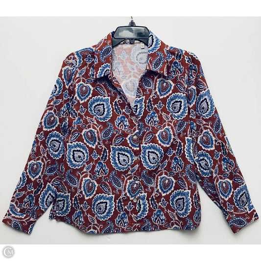 Top Long Sleeve By Soft Surroundings In Red, Size: Xs