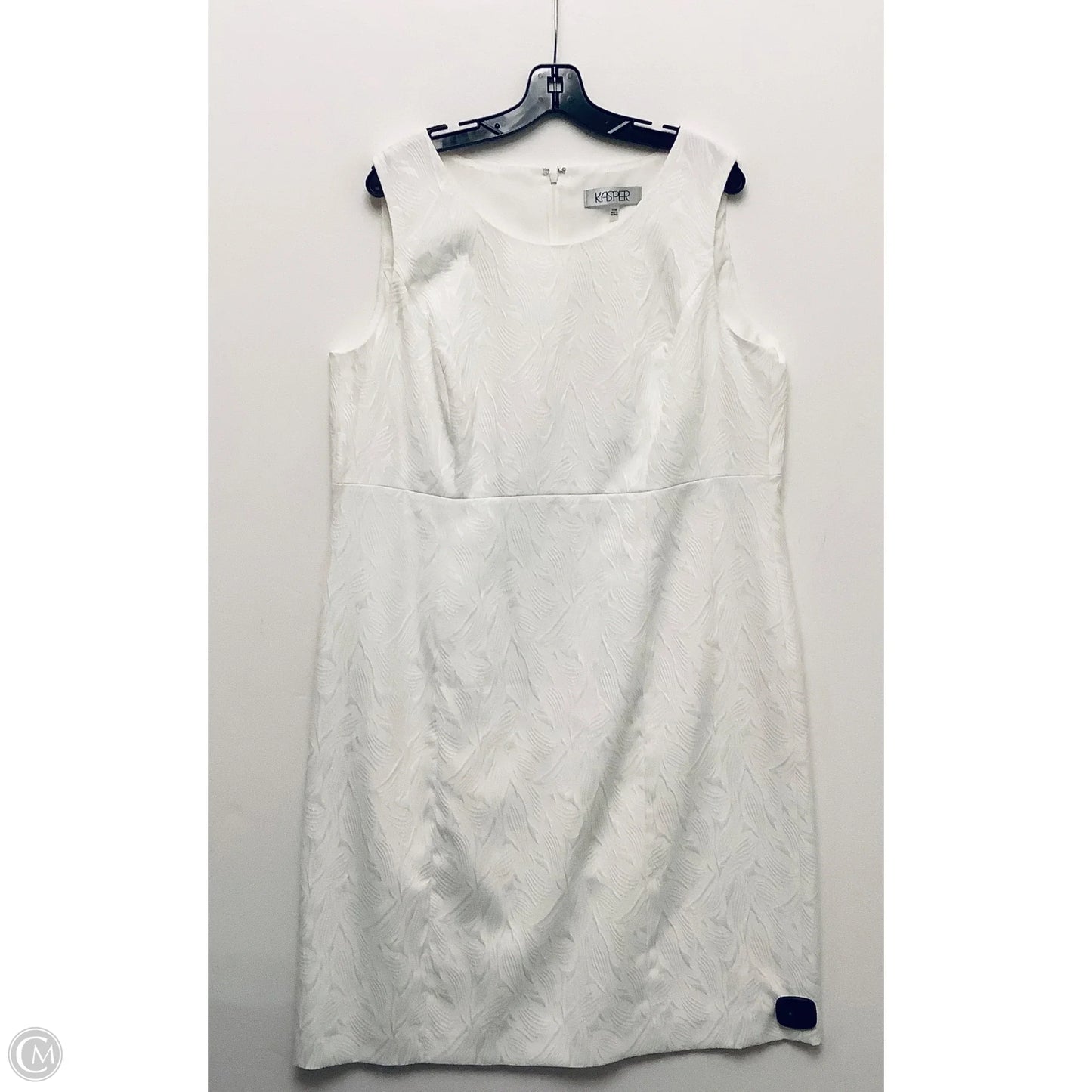 Dress Casual Midi By Kasper In White, Size: 16