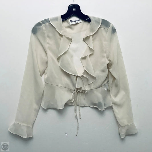 Top Long Sleeve By No Boundaries In Tan, Size: S
