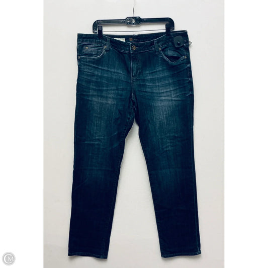 Jeans Straight By Clothes Mentor In Blue Denim, Size: 16