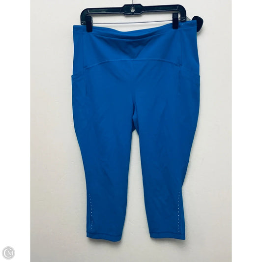 Athletic Leggings By Lululemon In Blue, Size: 14
