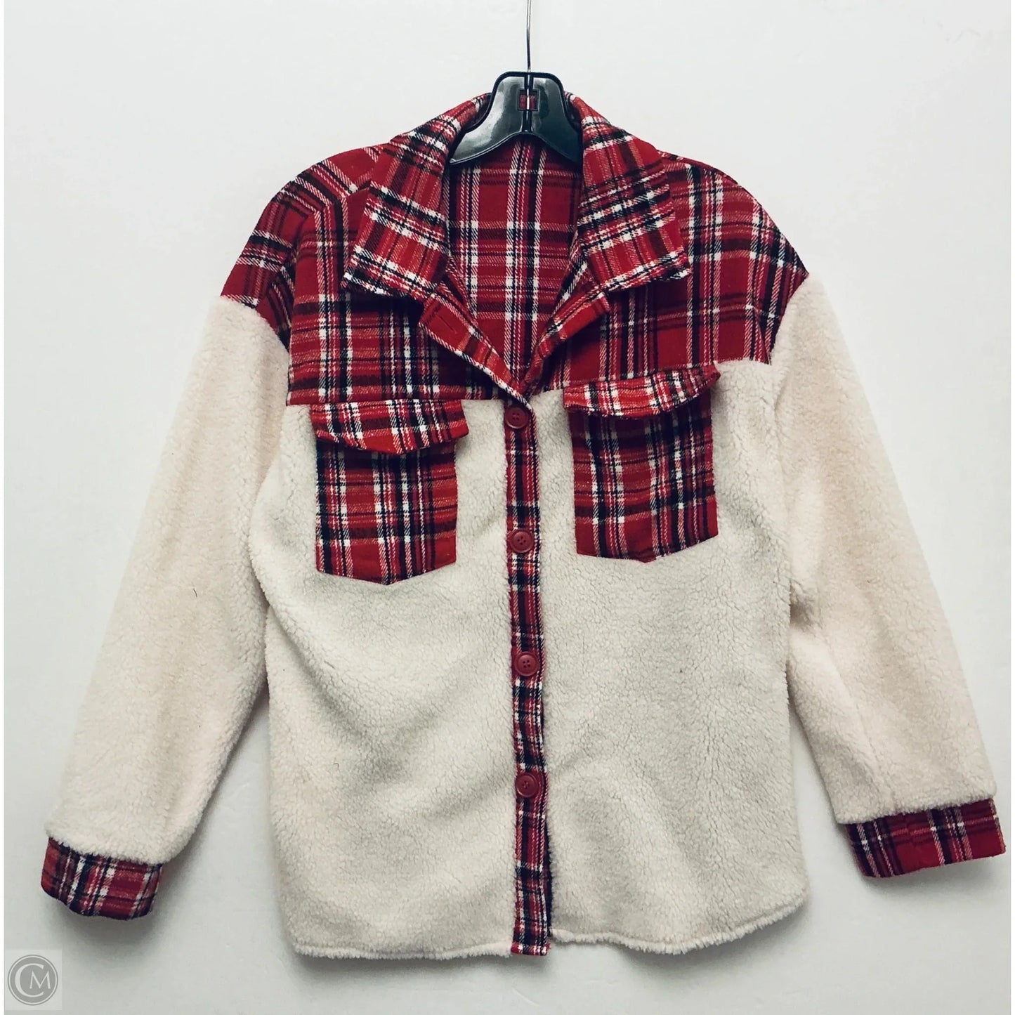 Jacket Fleece By Clothes Mentor In Red, Size: Xs