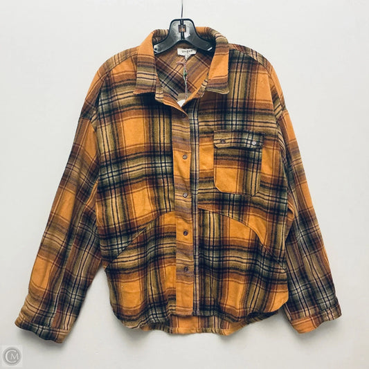 Jacket Shirt By Umgee In Yellow, Size: M
