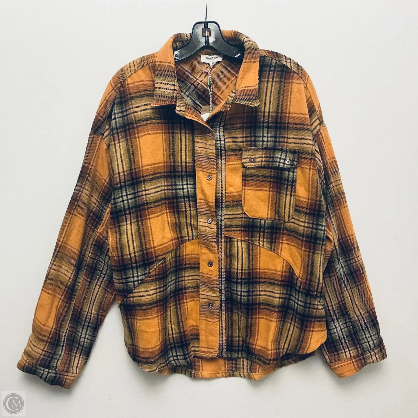 Jacket Shirt By Umgee In Yellow, Size: M