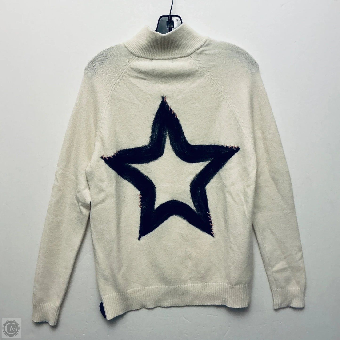 Sweatshirt Collar By Charlie B In White, Size: M