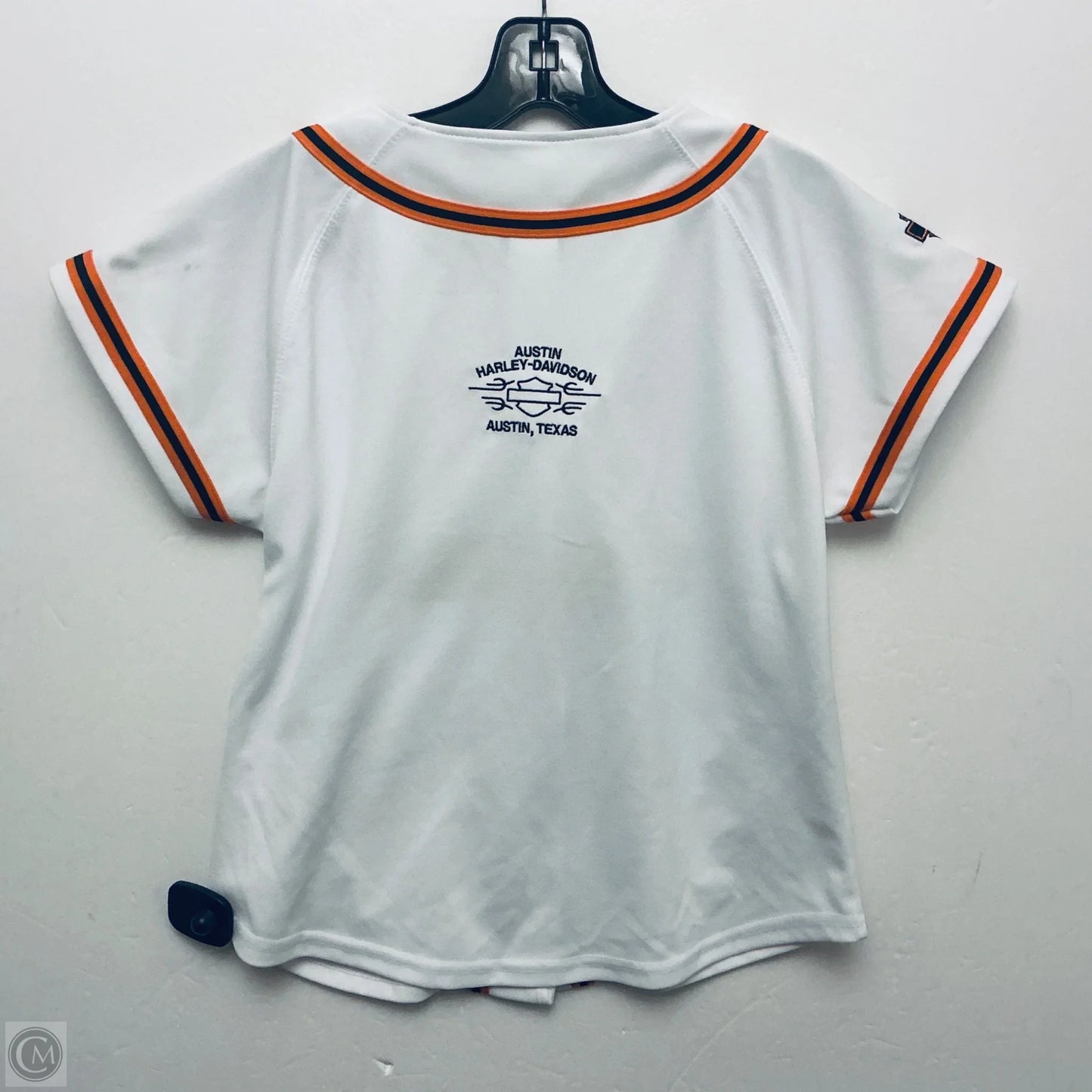Top Short Sleeve By Harley Davidson In White, Size: M