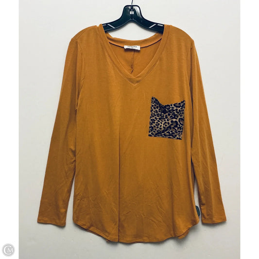 Top Long Sleeve By Zenana In Yellow, Size: 1x