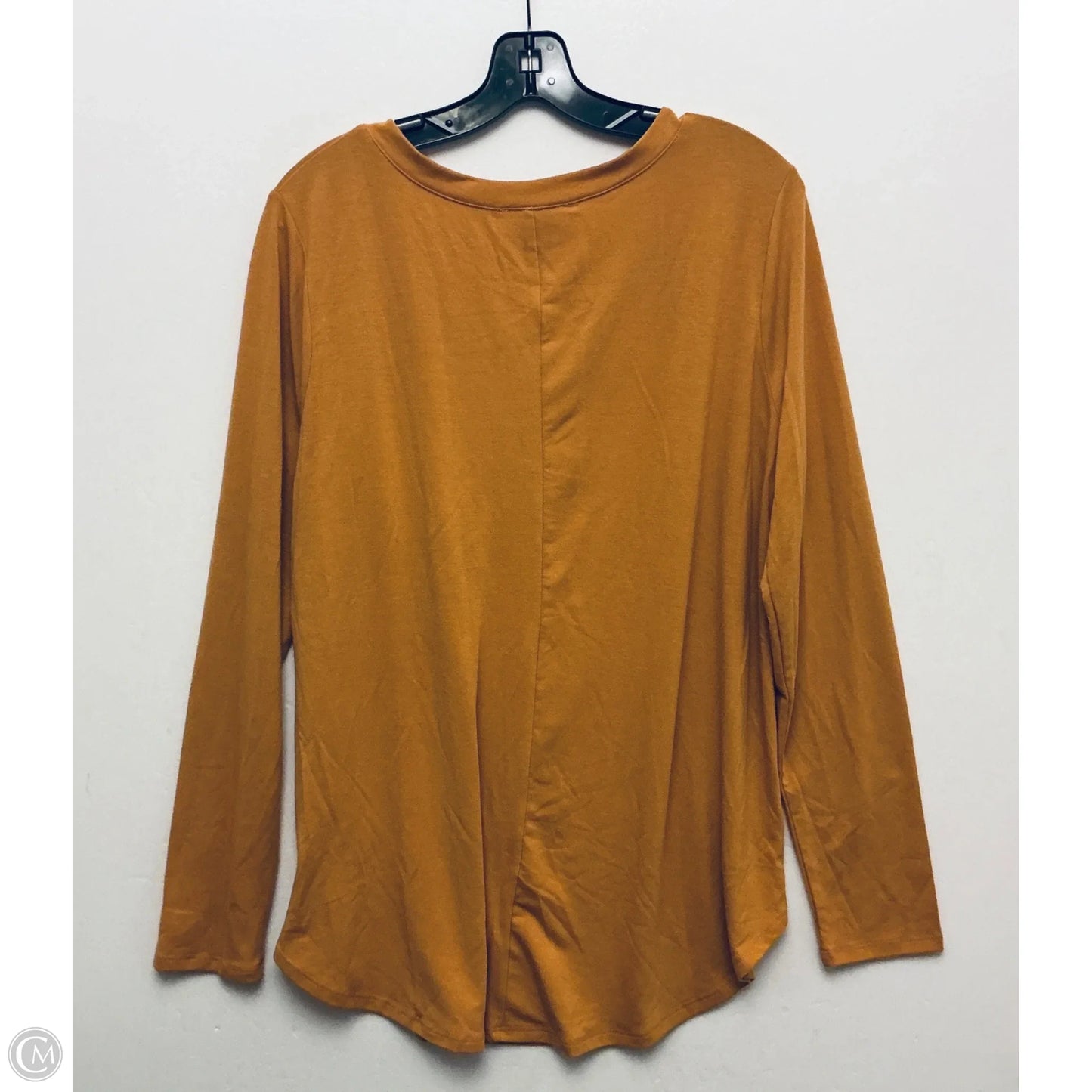 Top Long Sleeve By Zenana In Yellow, Size: 1x