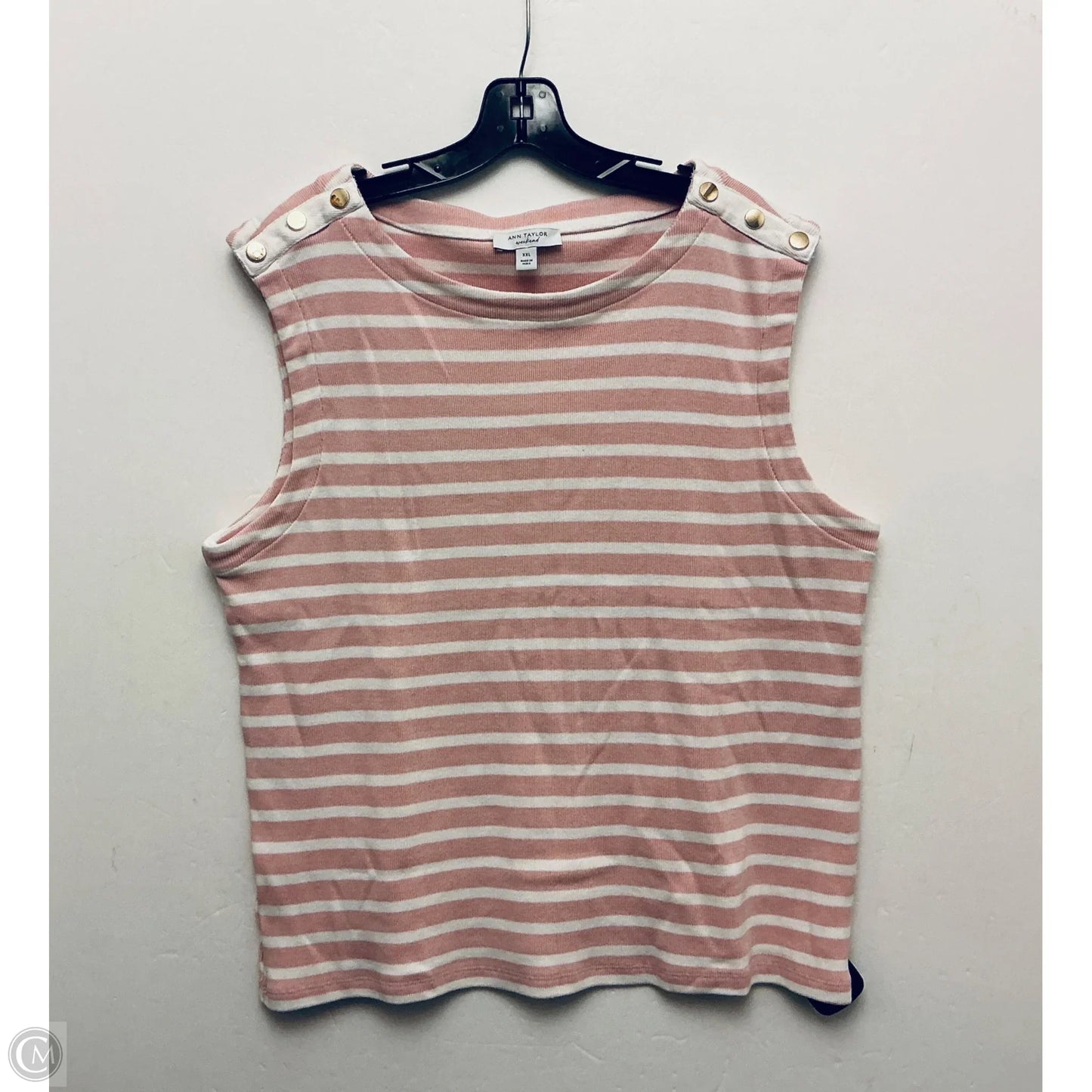 Top Sleeveless By Ann Taylor In Pink, Size: Xxl