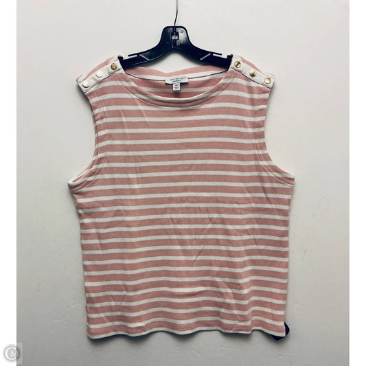 Top Sleeveless By Ann Taylor In Pink, Size: Xxl