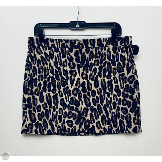 Skirt Mini & Short By Theory In Animal Print, Size: 8
