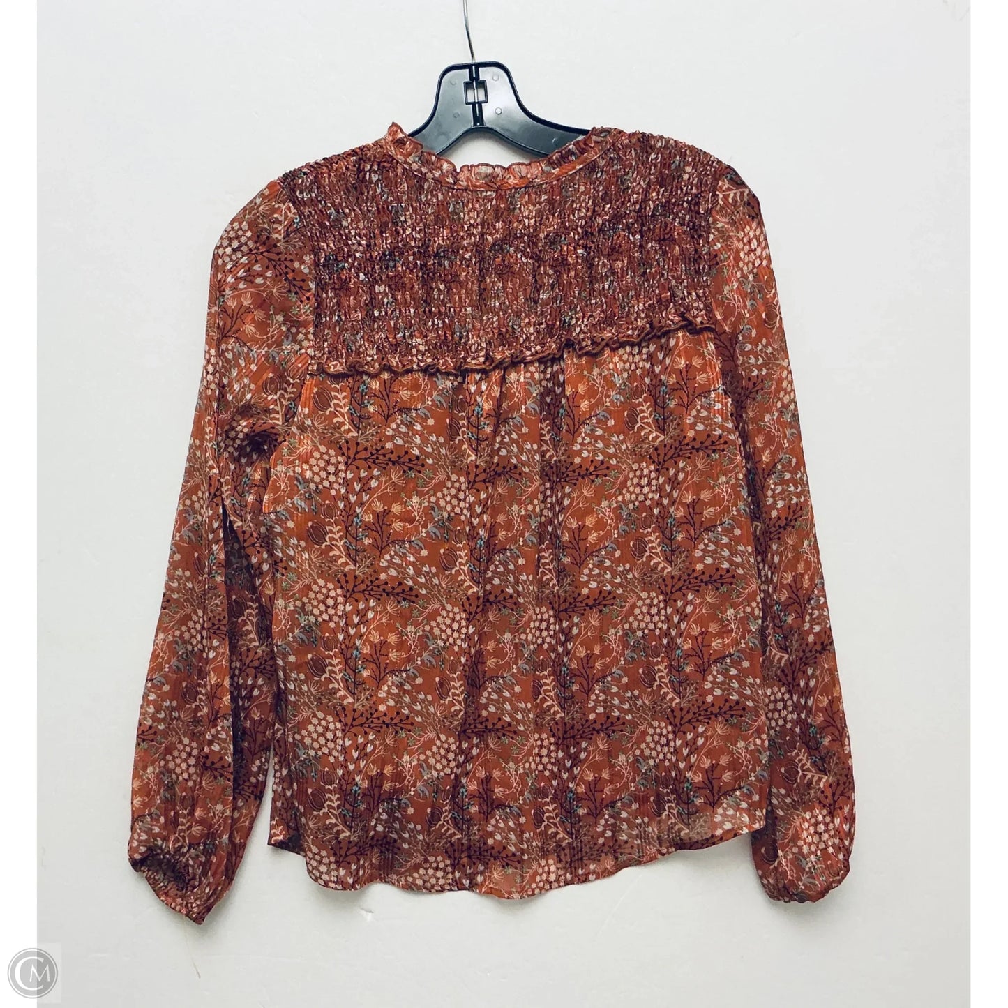Top Long Sleeve By Ady P In Orange, Size: S