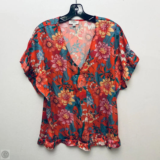 Top Short Sleeve By Umgee In Orange, Size: S