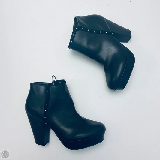 Boots Ankle Heels By Report In Black, Size: 10