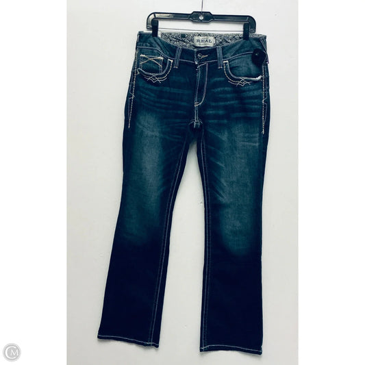 Jeans Boot Cut By Ariat In Blue Denim, Size: 16