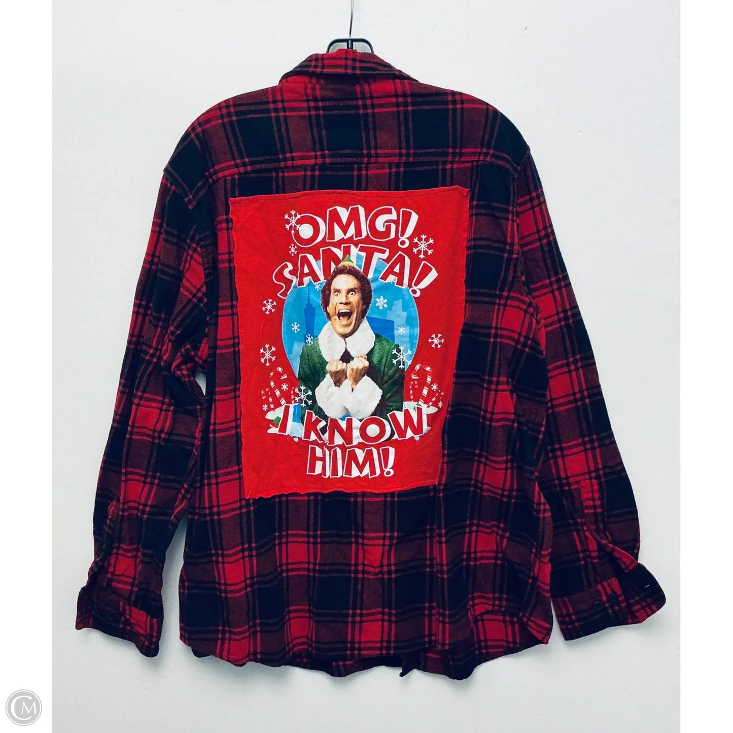 Top Long Sleeve Basic By Clothes Mentor In Plaid Pattern, Size: Xxl