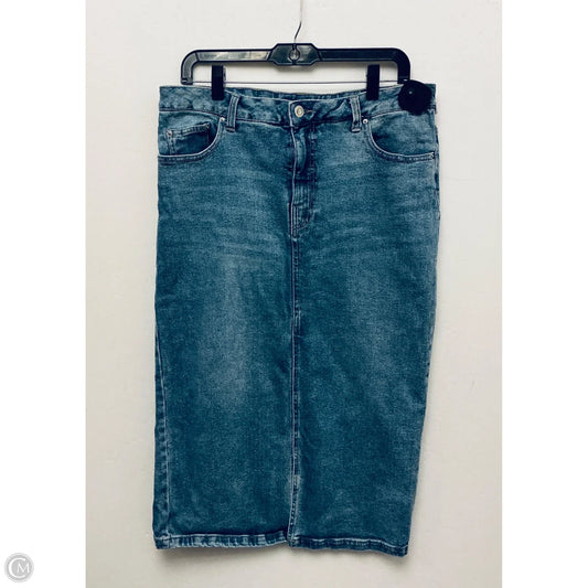 Skirt Maxi By Clothes Mentor In Blue Denim, Size: L