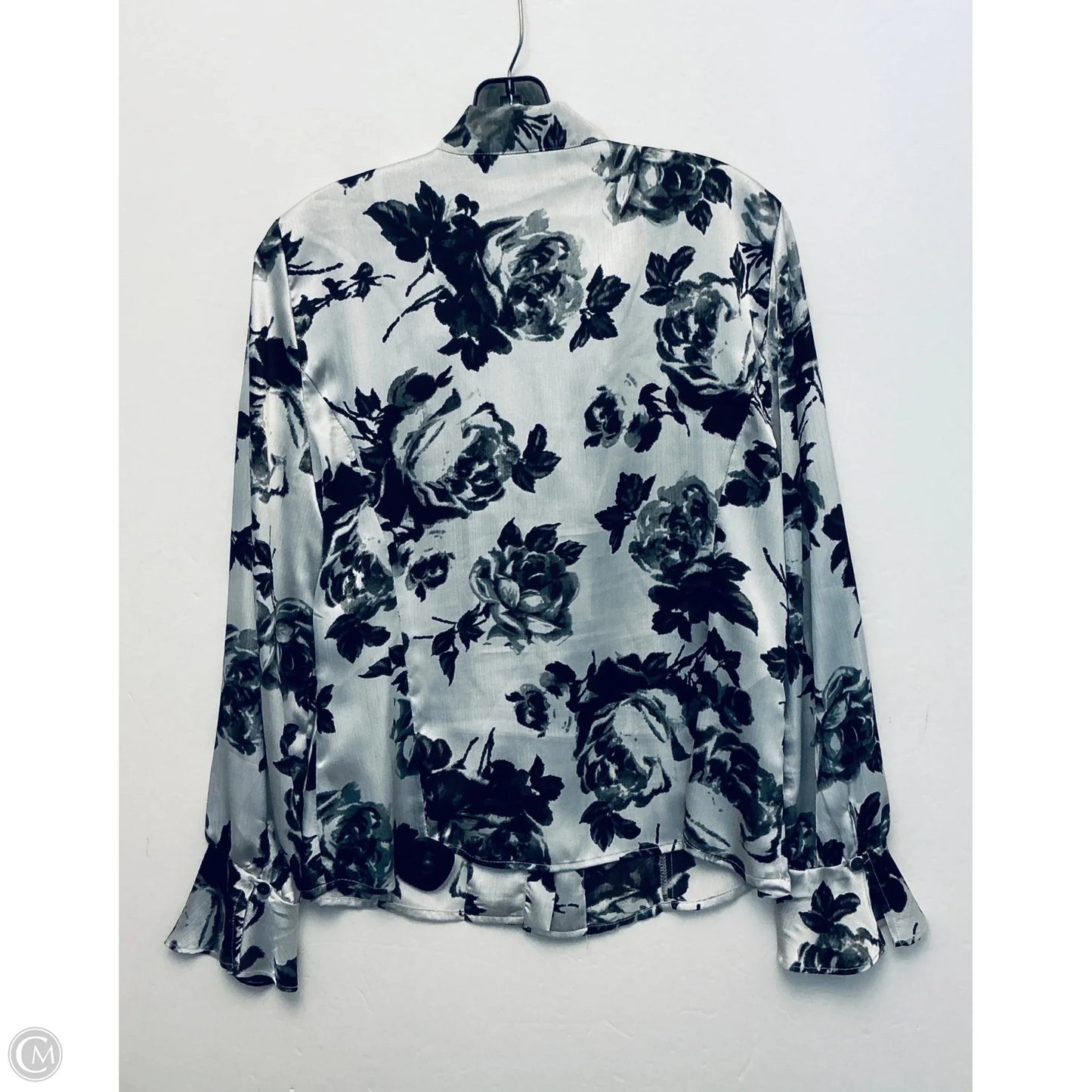 Top Long Sleeve By Jones New York In Grey, Size: M