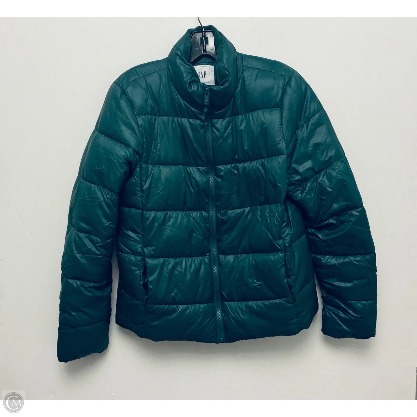 Jacket Puffer & Quilted By Gap In Green, Size: S