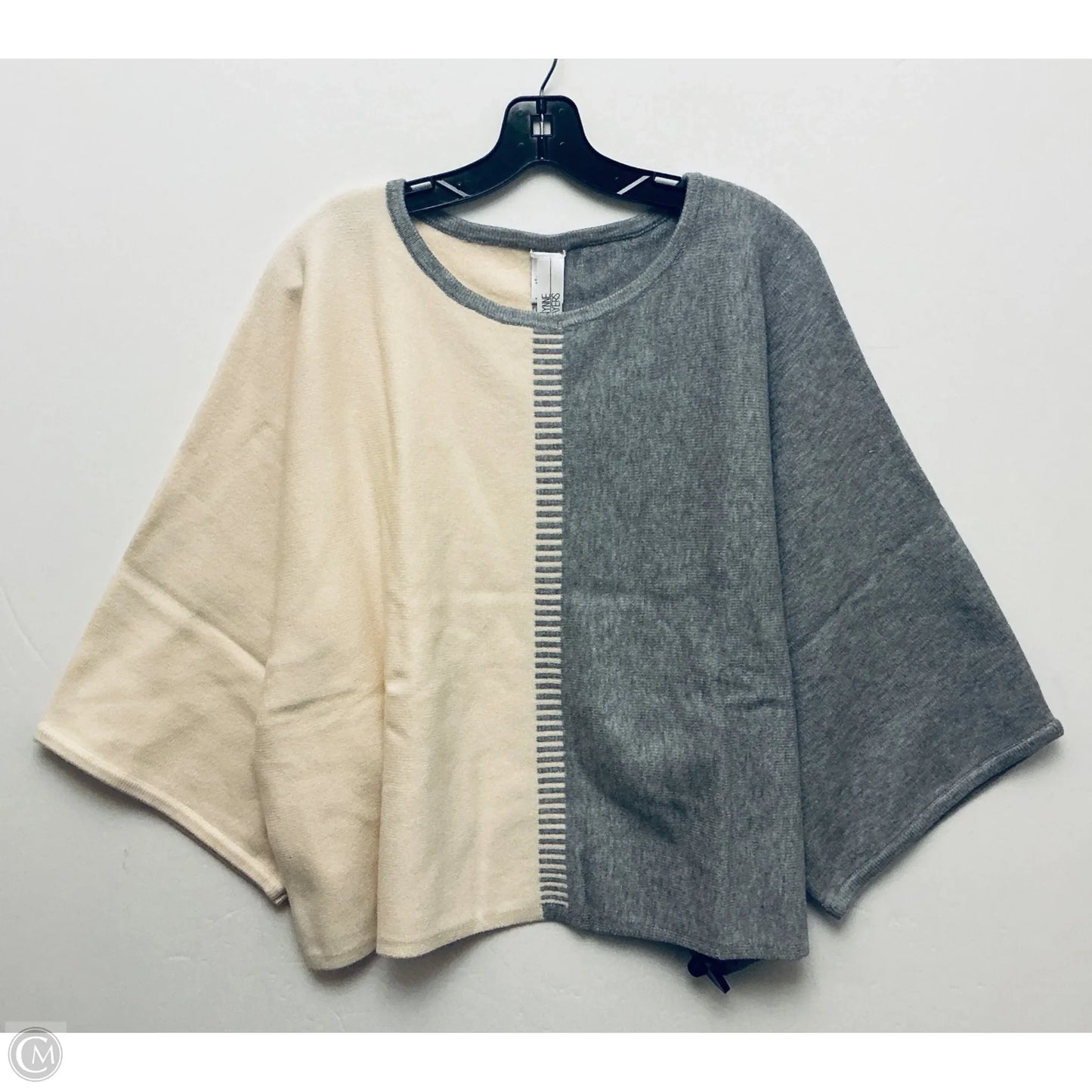 Sweater By Clothes Mentor In Grey & Tan, Size: 2x