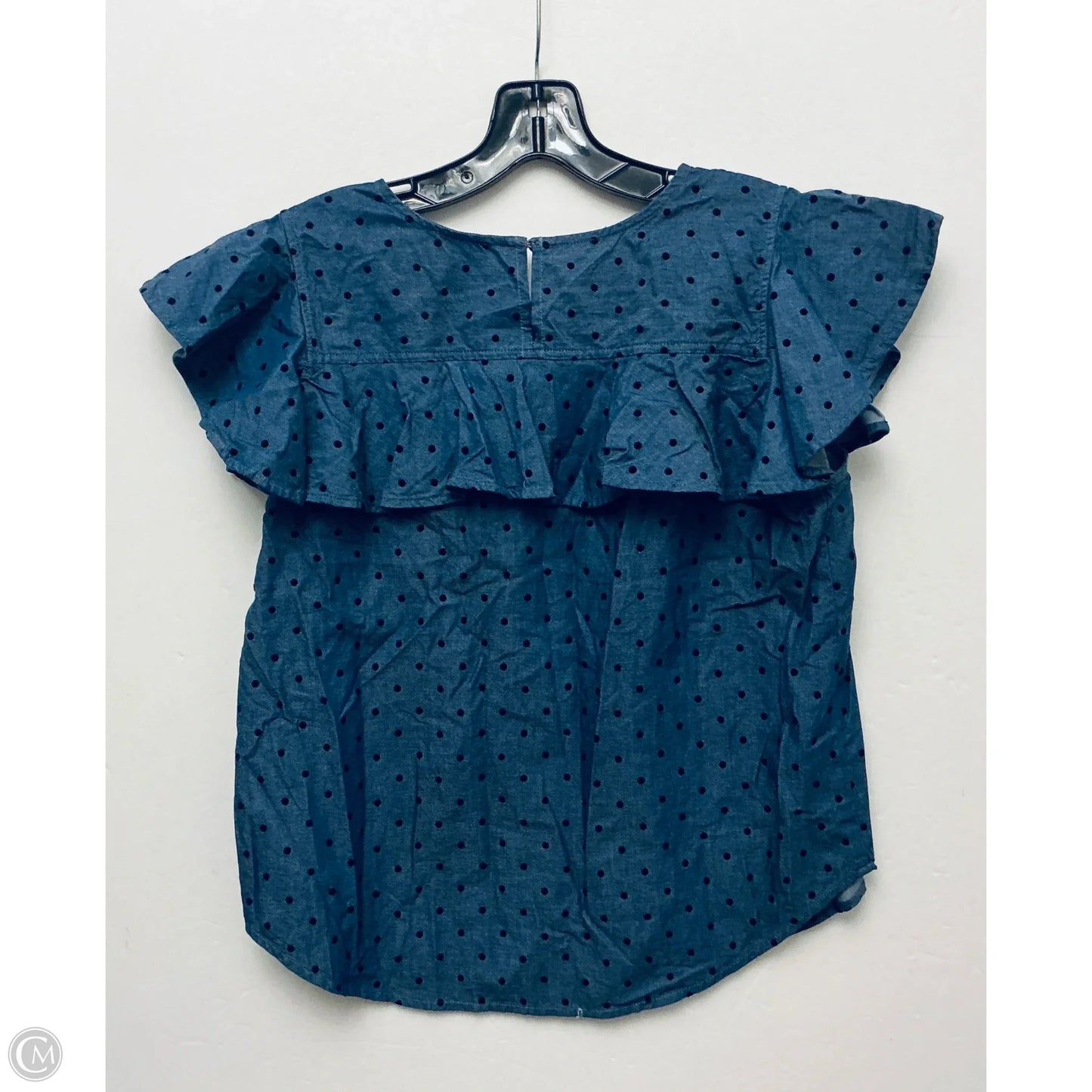 Top Short Sleeve By Ann Taylor In Blue, Size: M