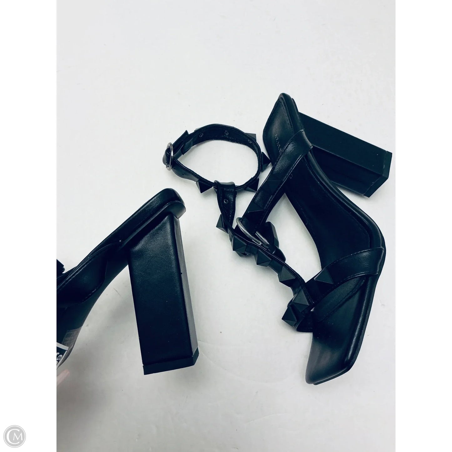 Sandals Heels Block By Azalea Wang In Black, Size: 7