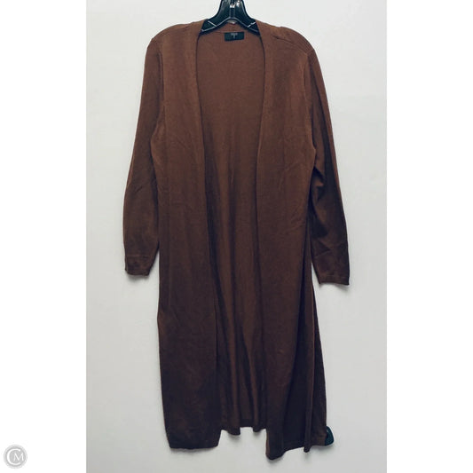 Cardigan By Tahari In Brown, Size: L