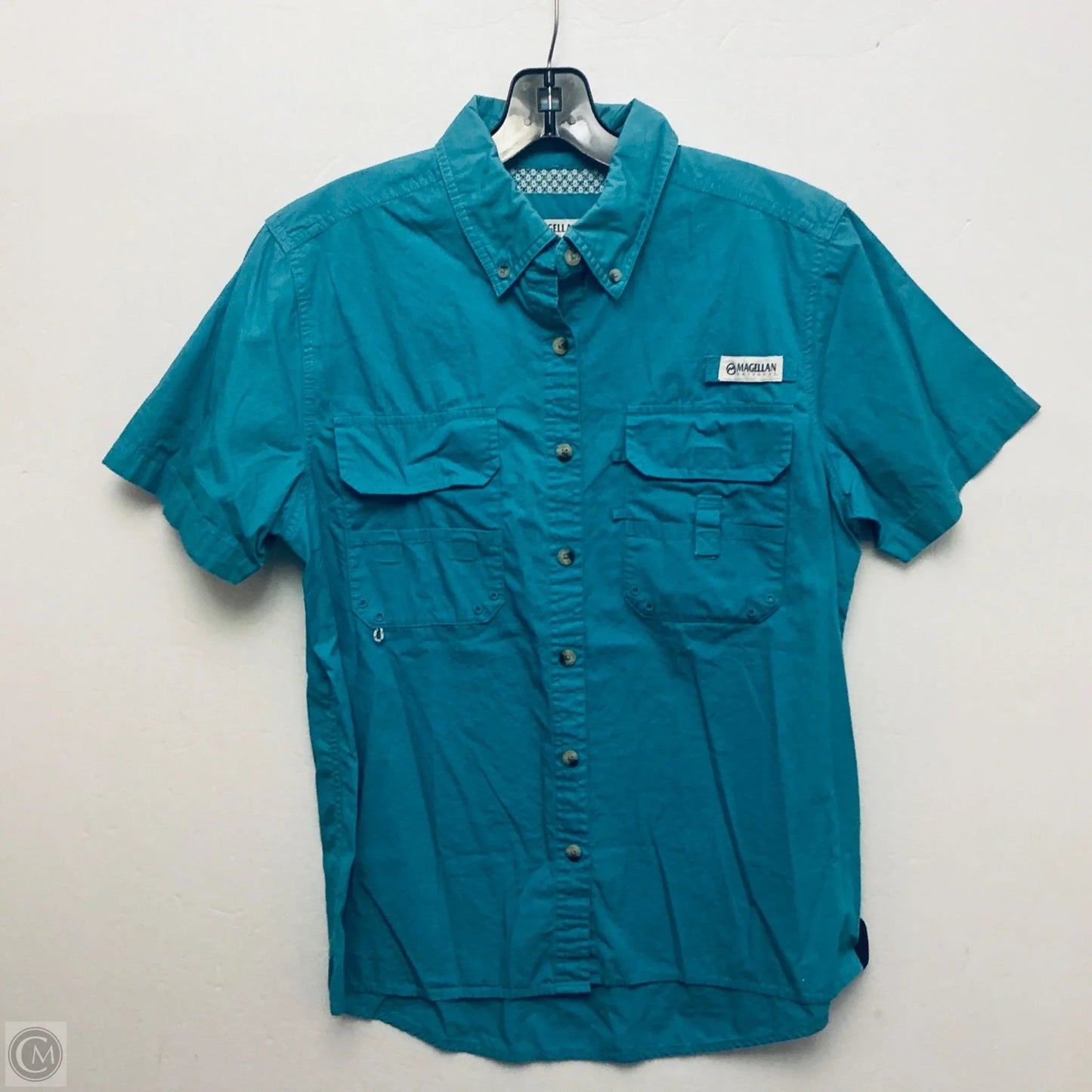 Top Short Sleeve By Magellan In Teal, Size: M