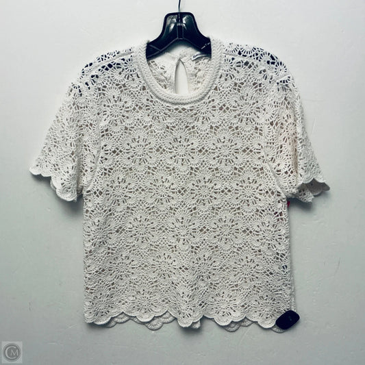 Top Short Sleeve By Abercrombie And Fitch In White, Size: M