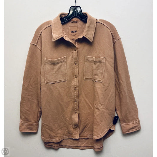 Top Long Sleeve By Aerie In Brown, Size: Xs