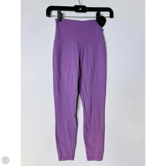 Athletic Leggings By Lululemon In Purple, Size: S