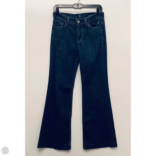 Jeans Wide Leg By 7 For All Mankind In Blue, Size: 6