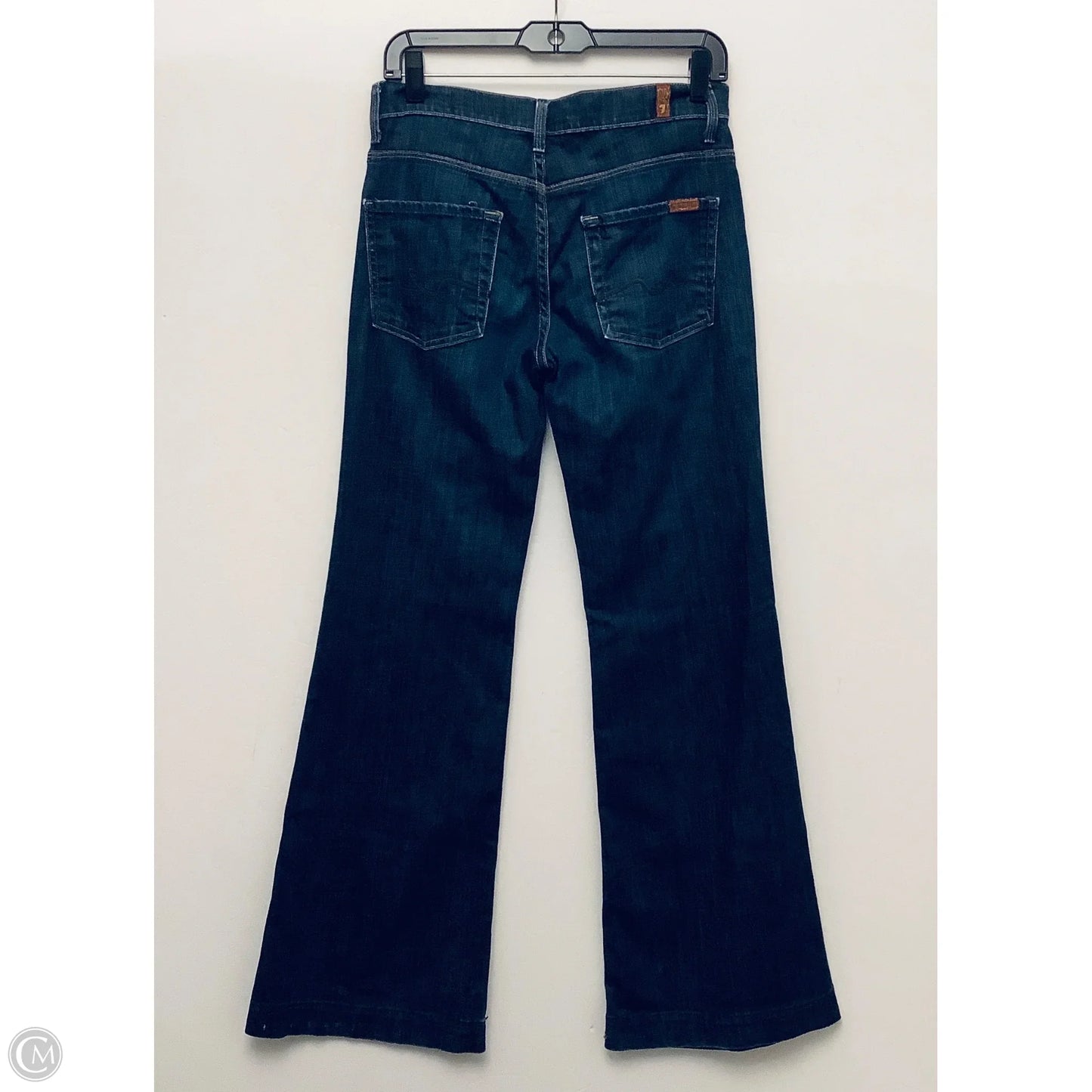 Jeans Wide Leg By 7 For All Mankind In Blue, Size: 6