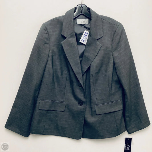 Blazer By Le Suit In Grey, Size: Xxl