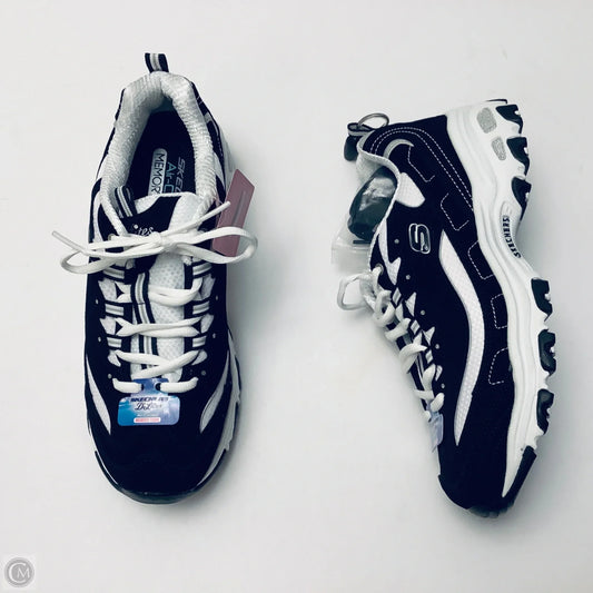 Shoes Sneakers By Skechers In Black & White, Size: 9.5