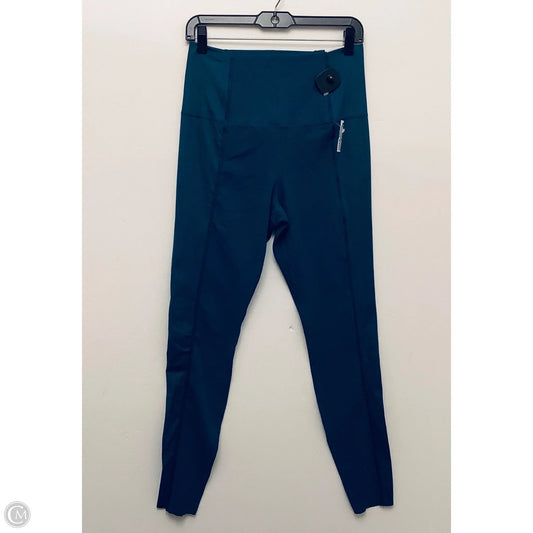 Athletic Leggings By Nike In Teal, Size: L
