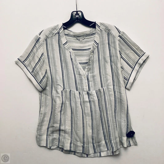 Top Short Sleeve By Lucky Brand In Striped Pattern, Size: S