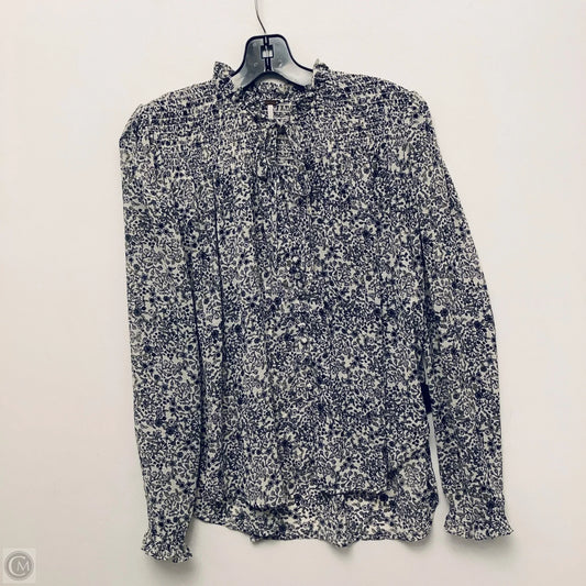 Top Long Sleeve By Free People In Floral Print, Size: Xs