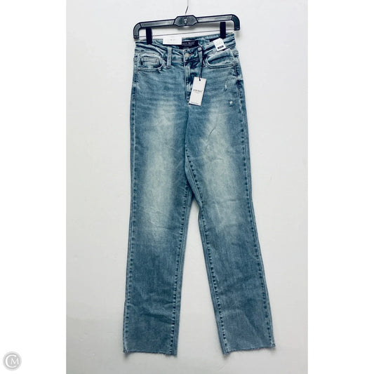 Jeans Wide Leg By Judy Blue In Blue, Size: 0