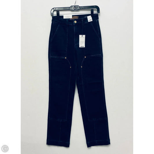 Jeans Wide Leg By Judy Blue In Blue, Size: 0